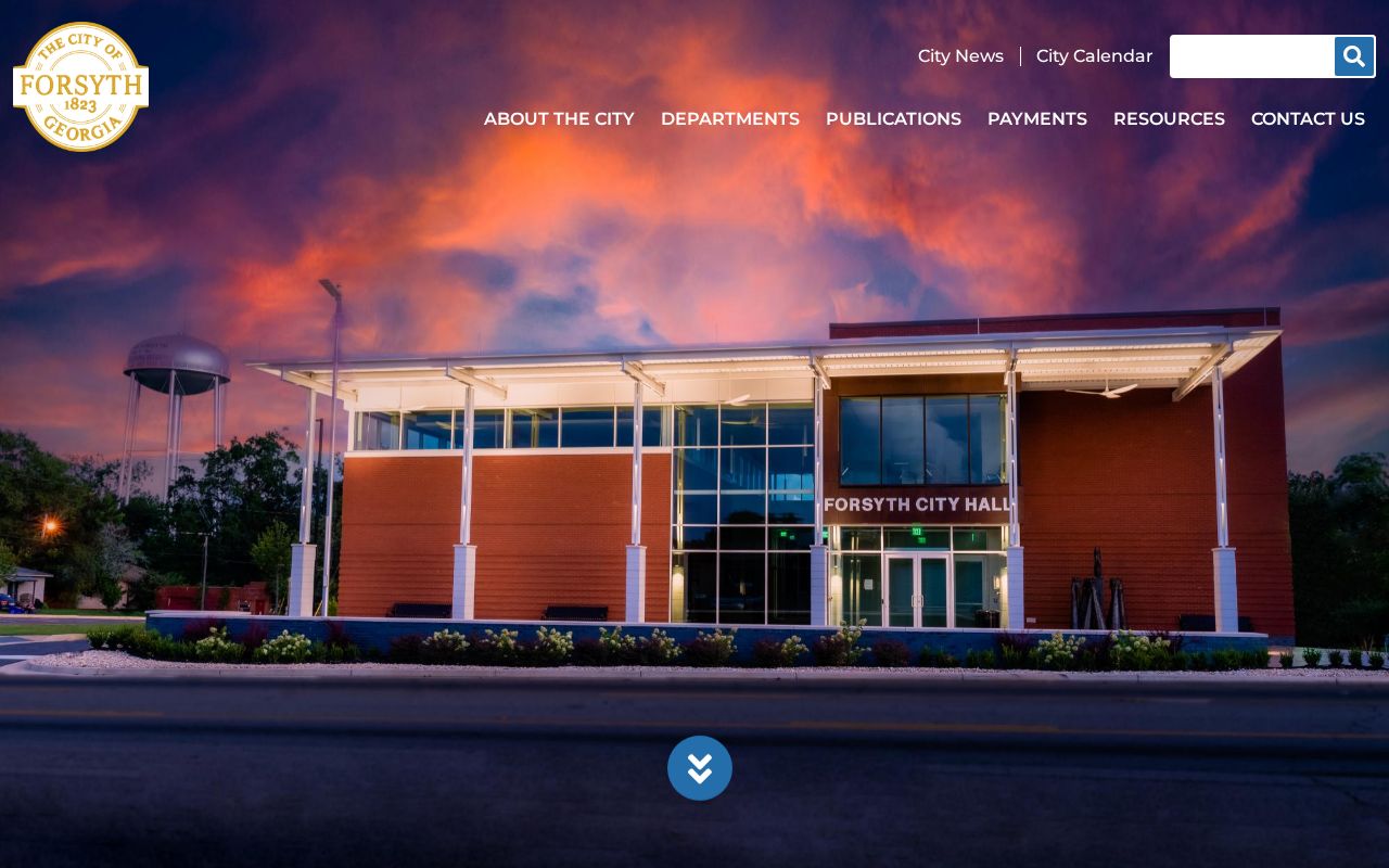 Official City of Forsyth website for municipal court routing