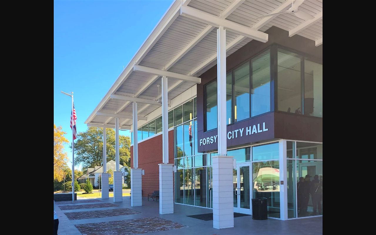 Forsyth City Hall where municipal citation questions are handled